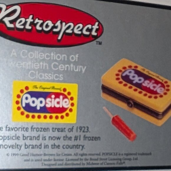Vintage Rare Good Humor Popsicle Porcelain Hinged Trinket Box w/ Orange Popsicle - Picture 2 of 3